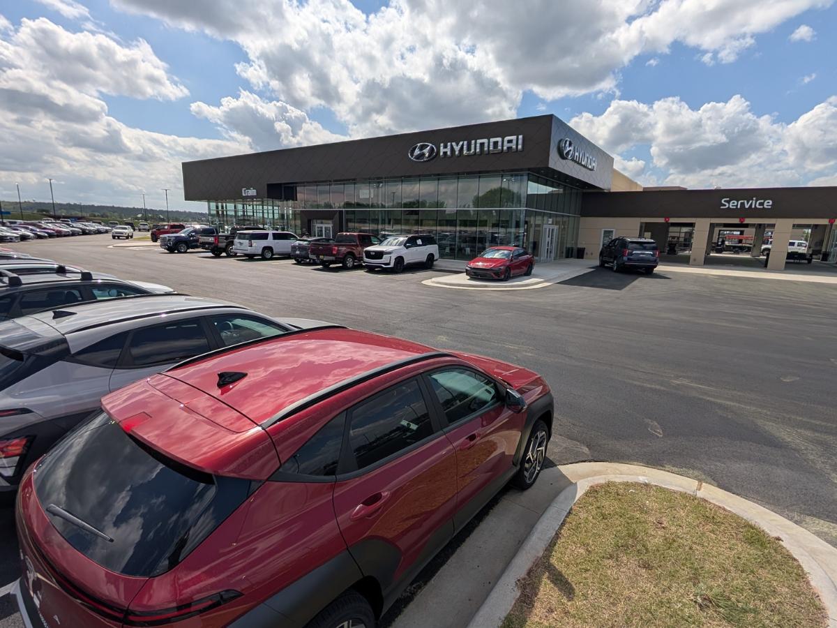 Crain Hyundai of Fort Smith new location on River Valley Drive with showroom and service center