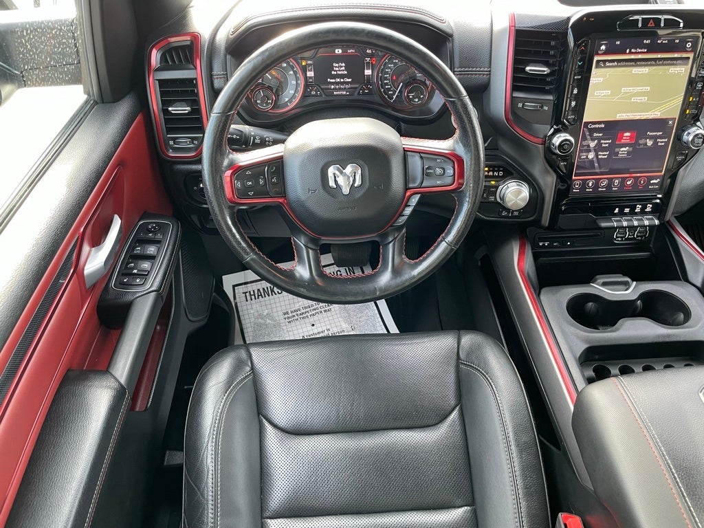 2019 RAM 1500 Rebel - RED INTERIOR ACCENTS / LEATHER BUCKET SEATS