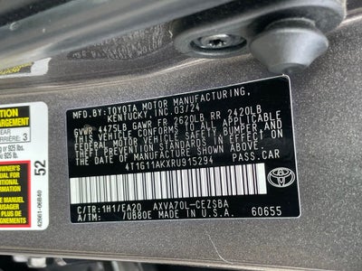 2024 Toyota Camry SE - 40 MPG / APPLE CARPLAY