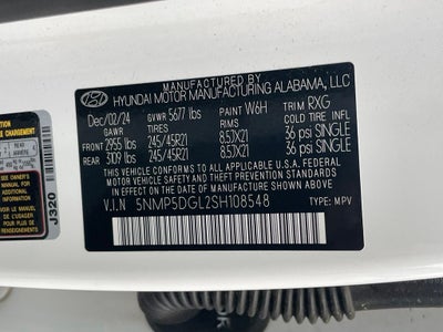 2025 Hyundai SANTA FE Calligraphy - HEAD UP DISPLAY / POWER MOONROOF