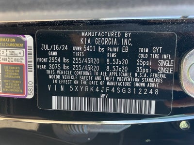 2025 Kia Sorento SX - KIA CERTIFIED / VENTILATED SEATS