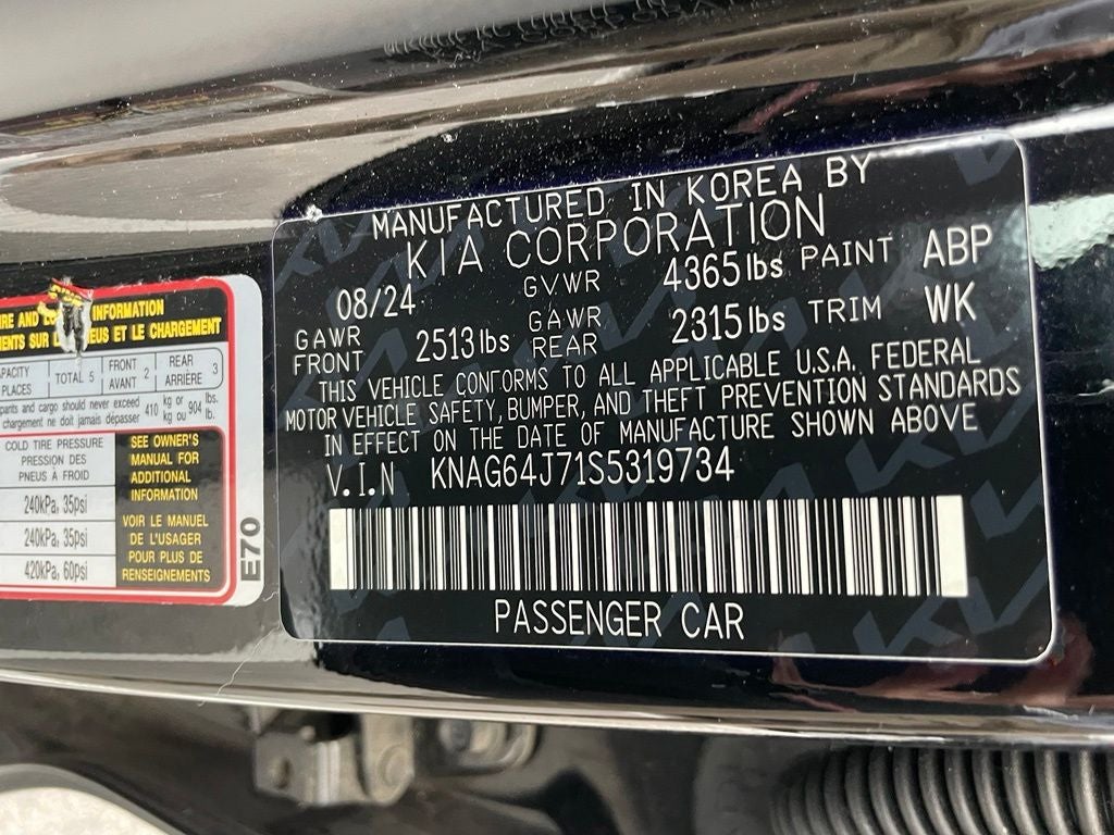 2025 Kia K5 GT-Line - KIA CERTIFIED / PANORAMIC SUNROOF