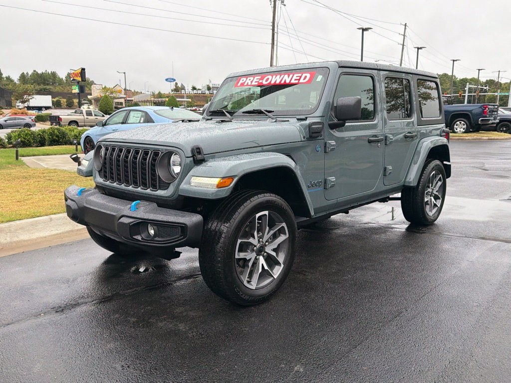 2024 Jeep Wrangler Sport S 4xe 49 MPGe, Hard Top, Heated Seats, Clean CarFax, One