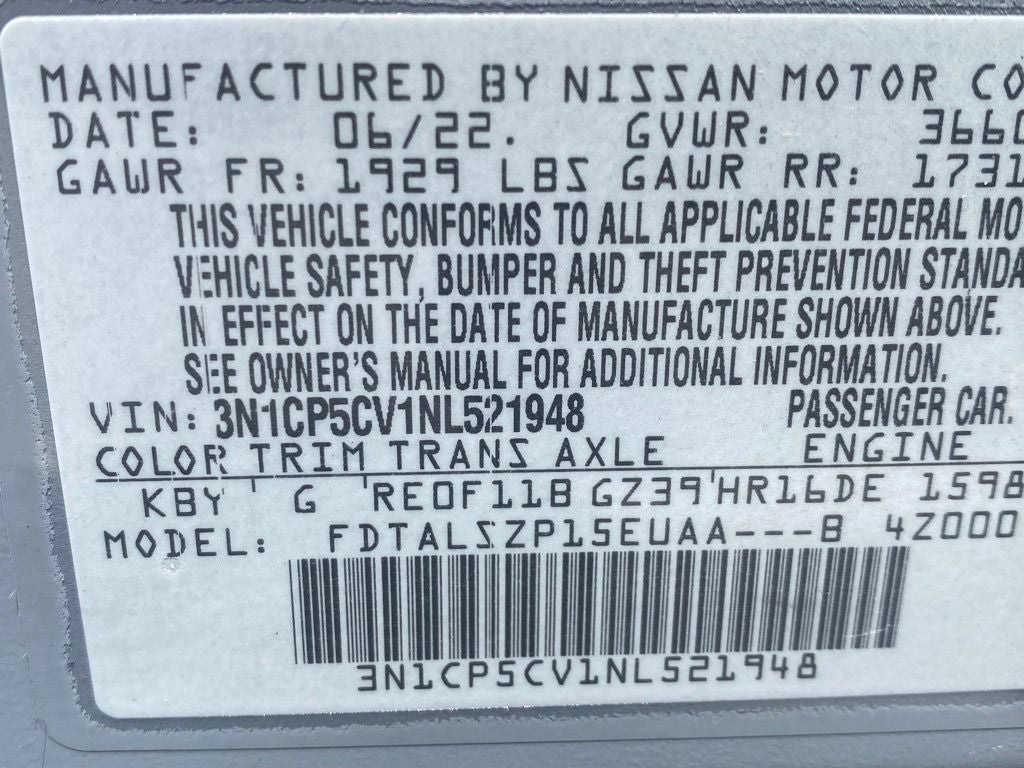 2022 Nissan Kicks SV