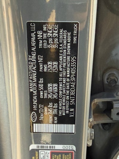 2023 Hyundai SANTA CRUZ SEL