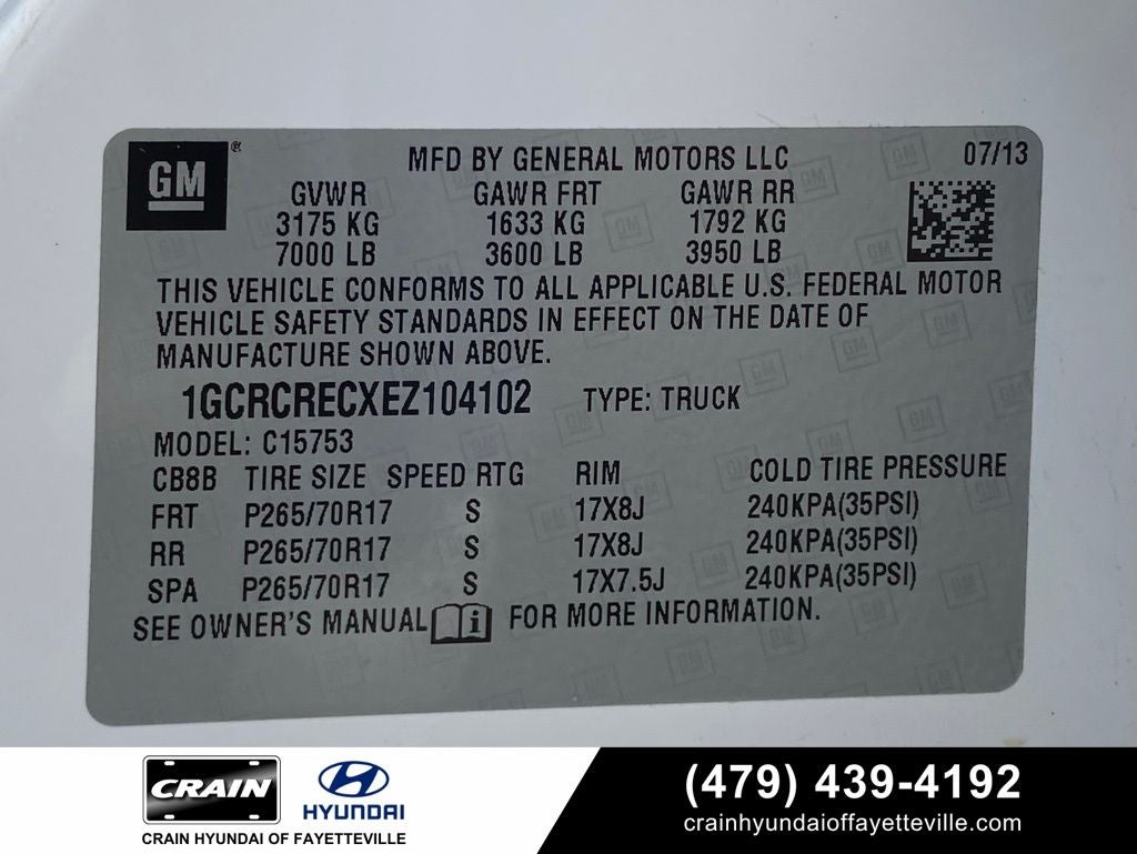 2014 Chevrolet Silverado 1500 LT LT1