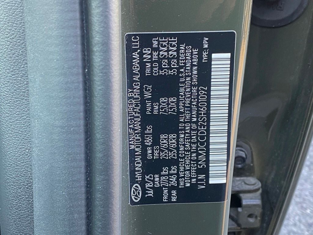 2025 Hyundai TUCSON SEL Convenience