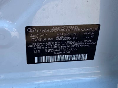 2014 Hyundai ELANTRA Limited
