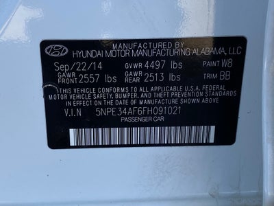 2015 Hyundai SONATA Sport