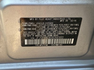 2016 Subaru Crosstrek 2.0i Limited