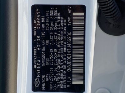 2026 Hyundai TUCSON HYBRID Limited