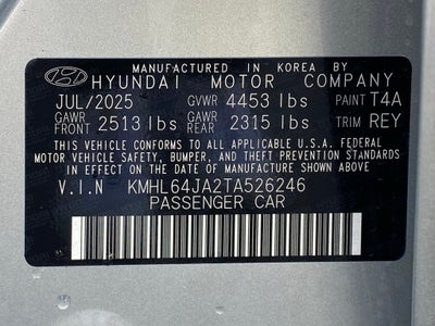 2026 Hyundai SONATA SEL Sport