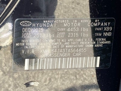 2026 Hyundai SONATA SEL Sport