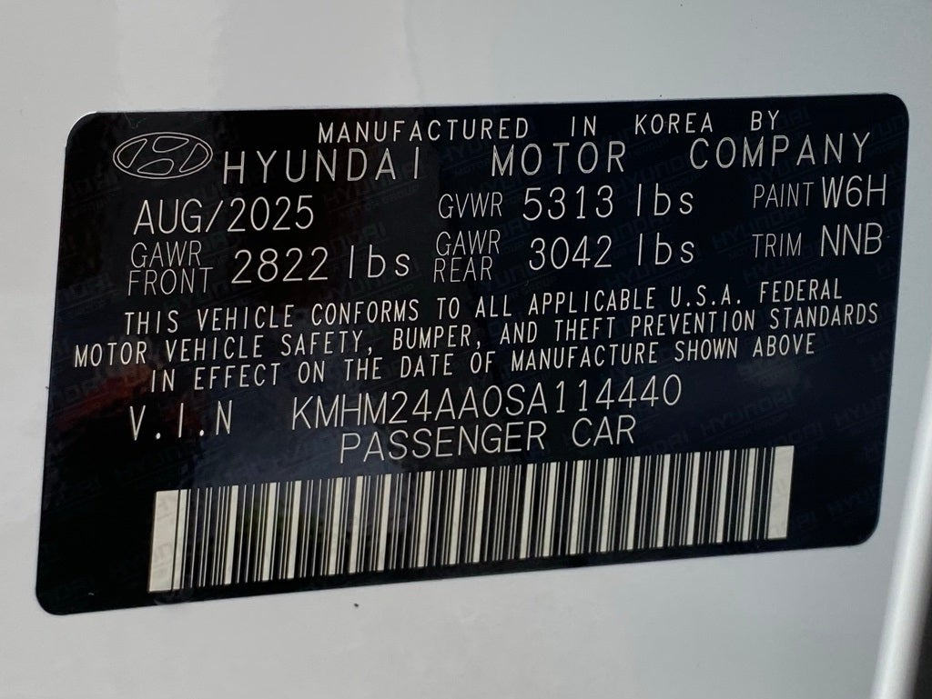 2025 Hyundai IONIQ 6 SE