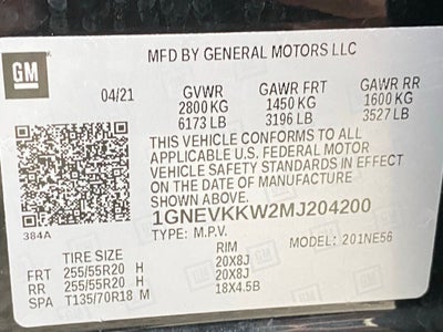 2021 Chevrolet Traverse Premier