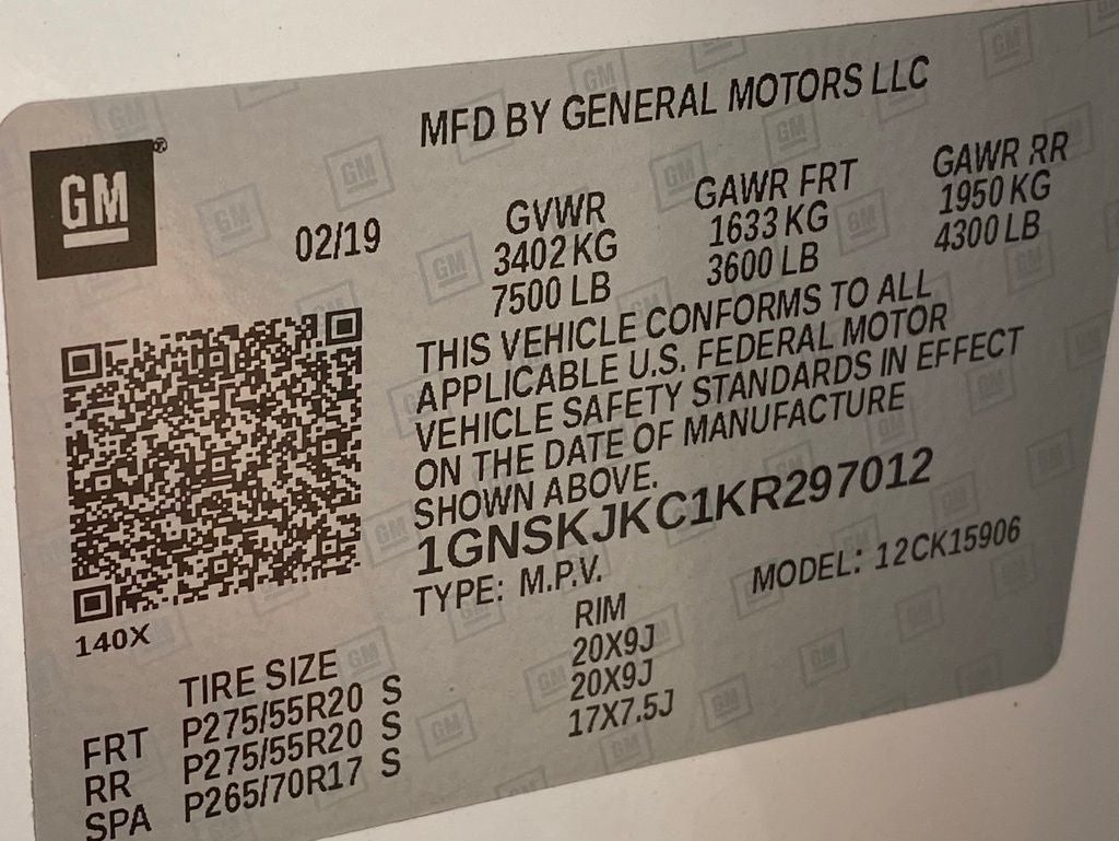 2019 Chevrolet Suburban Premier