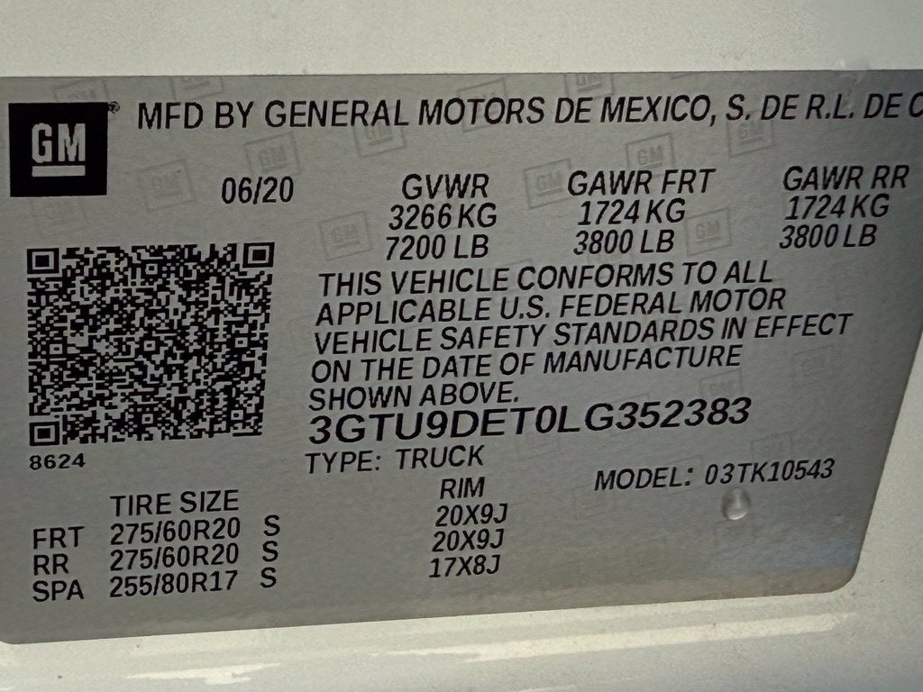 2020 GMC Sierra 1500 SLT