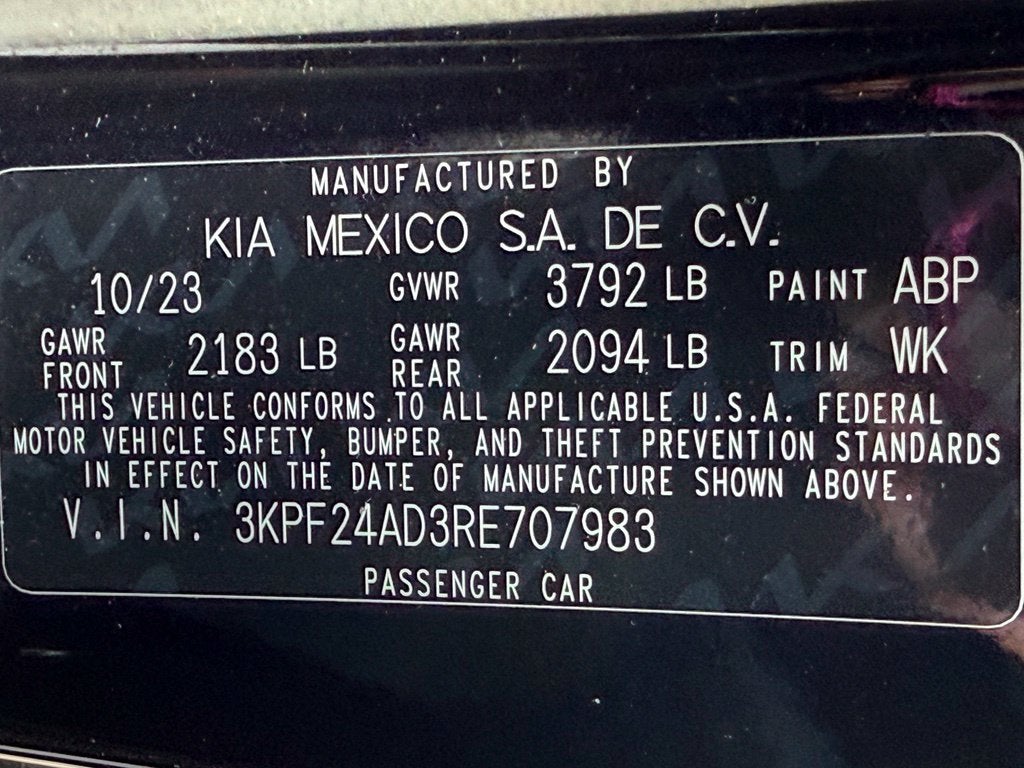 2024 Kia Forte LXS - CLEAN CARFAX