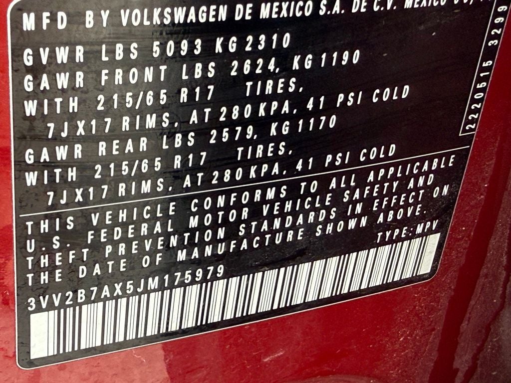 2018 Volkswagen Tiguan 2.0T SE 4Motion