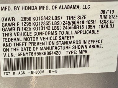 2019 Honda Pilot EX-L APPLE CAR PLAY / LEATHER