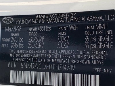 2026 Hyundai TUCSON SE