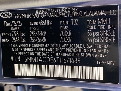 2026 Hyundai TUCSON SE AWD