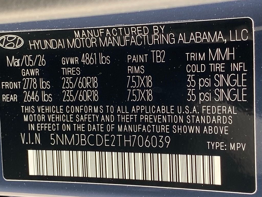 2026 Hyundai TUCSON SEL