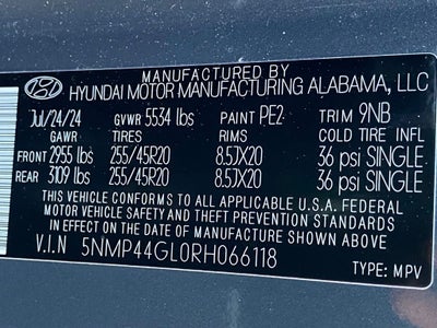 2024 Hyundai SANTA FE Limited LOW MILES