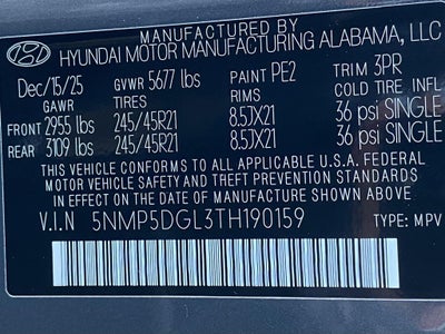 2026 Hyundai SANTA FE Calligraphy AWD