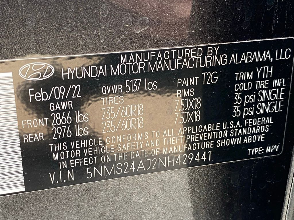 2022 Hyundai SANTA FE SEL