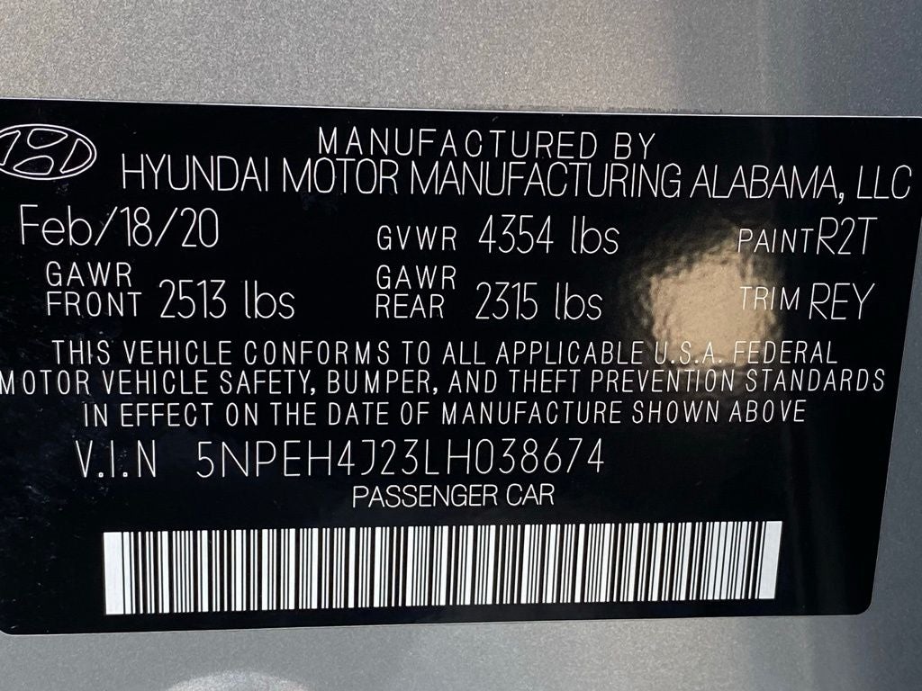 2020 Hyundai SONATA Limited