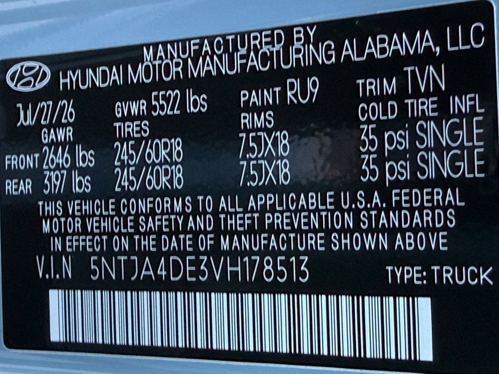 2027 Hyundai SANTA CRUZ SE