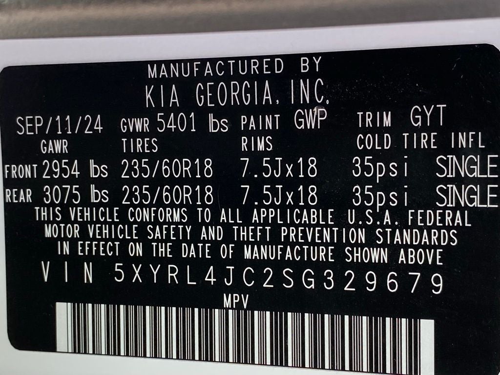 2025 Kia Sorento S CLEAN CAR FAX / ONE OWNER