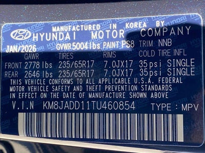 2026 Hyundai TUCSON HYBRID Blue