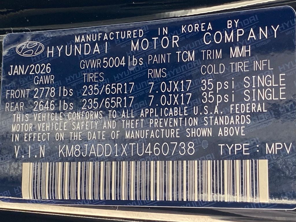 2026 Hyundai TUCSON HYBRID Blue SE