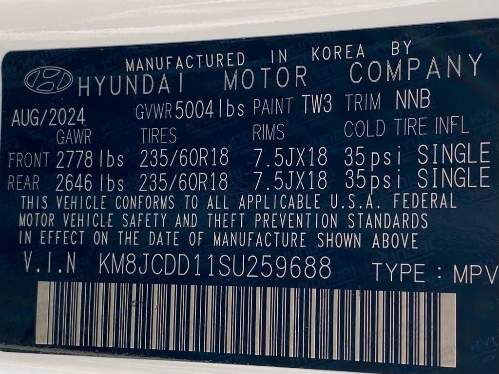 2025 Hyundai TUCSON HYBRID SEL Convenience