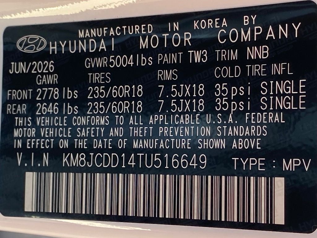 2026 Hyundai TUCSON HYBRID SEL Convenience