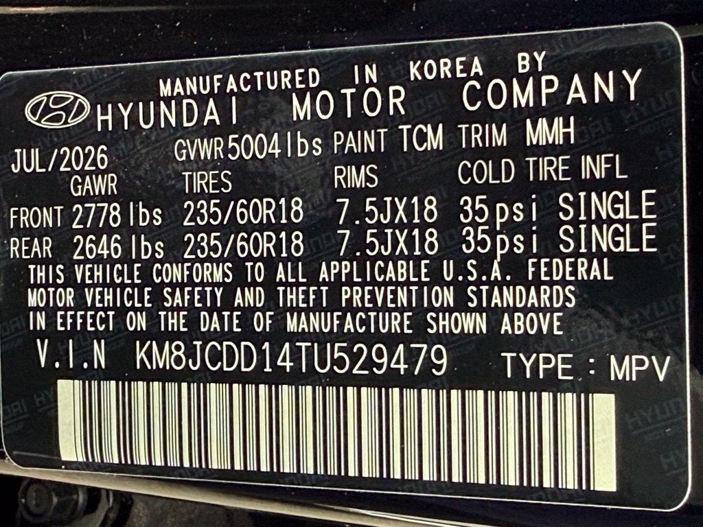 2026 Hyundai TUCSON HYBRID SEL Convenience