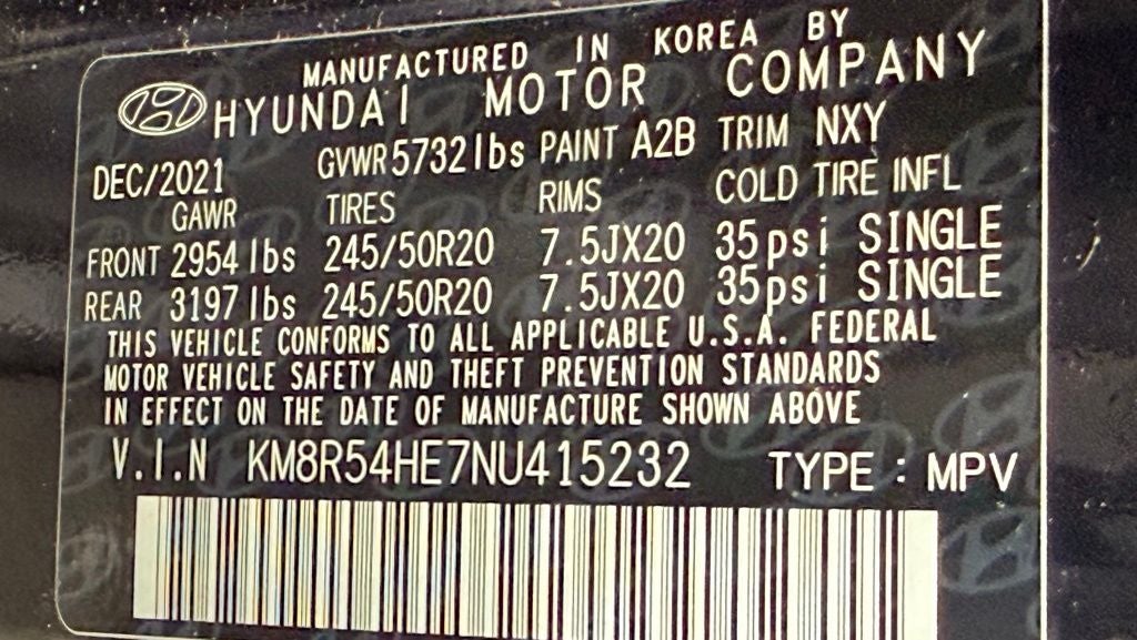 2022 Hyundai PALISADE Limited