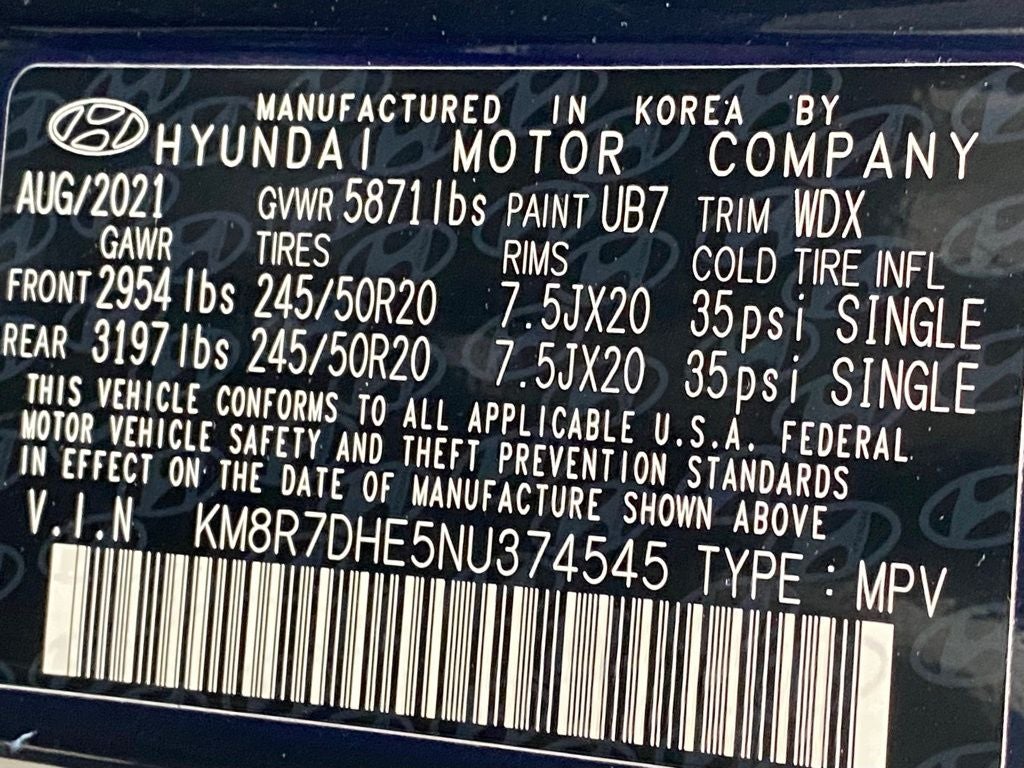 2022 Hyundai PALISADE Calligraphy RARE COLOR