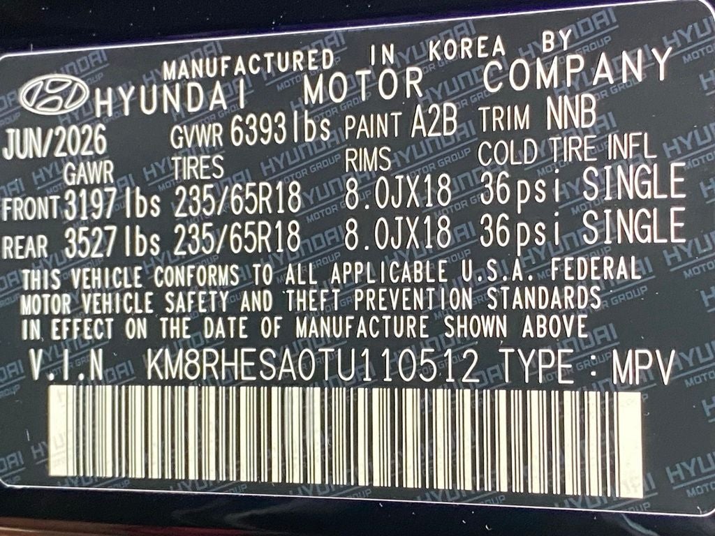 2026 Hyundai PALISADE HYBRID SEL Premium 7 Passenger