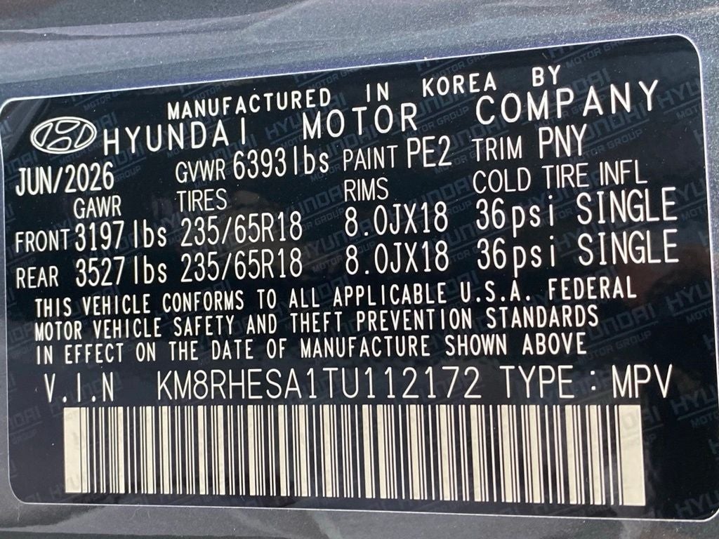 2026 Hyundai PALISADE HYBRID SEL Premium 7 Passenger