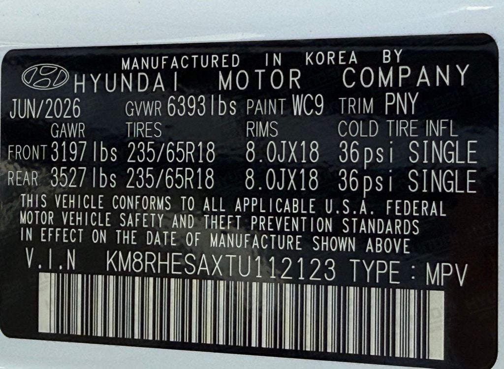 2026 Hyundai PALISADE HYBRID SEL Premium 7 Passenger