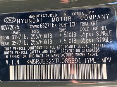 2026 Hyundai PALISADE XRT Pro