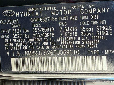 2026 Hyundai PALISADE XRT Pro