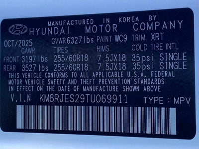 2026 Hyundai PALISADE XRT Pro
