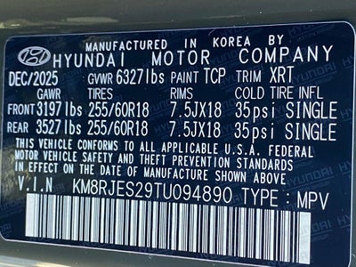 2026 Hyundai PALISADE XRT Pro