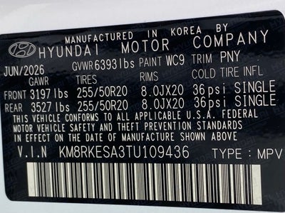 2026 Hyundai PALISADE HYBRID Limited