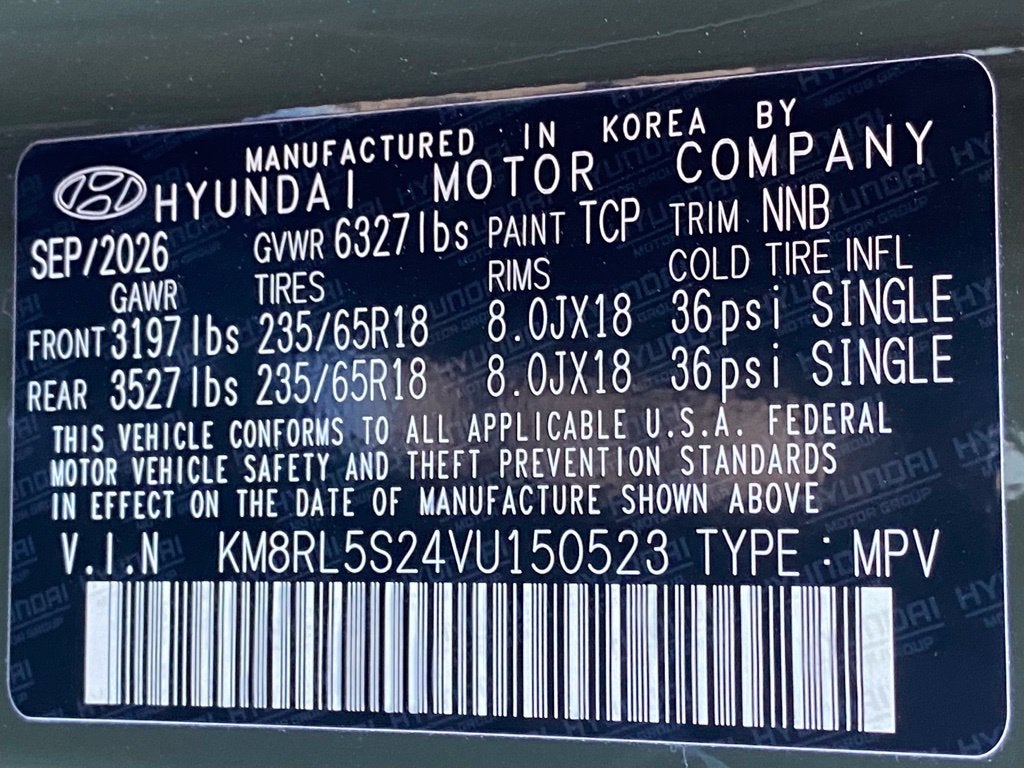 2027 Hyundai PALISADE SEL 7 Passenger
