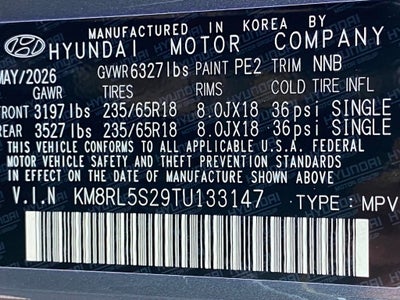 2026 Hyundai PALISADE SEL 7 Passenger